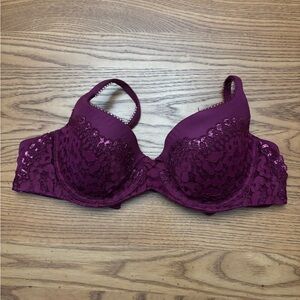 Victoria's Secret Deep Purple Lace Bra